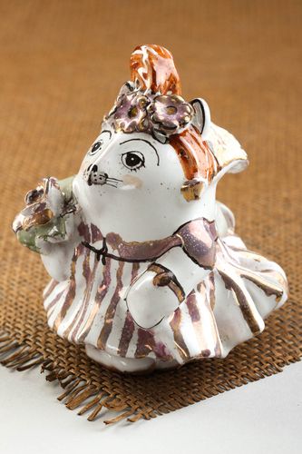 Figura de cerámica hecha a mano decoración de interior elemento decorativo - MADEheart.com