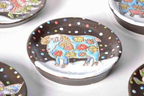 Decorative plate with the image of a lamb - MADEheart.com