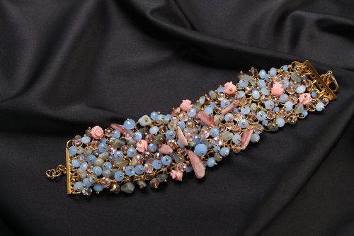 Bracelet avec labradorite fait main - MADEheart.com