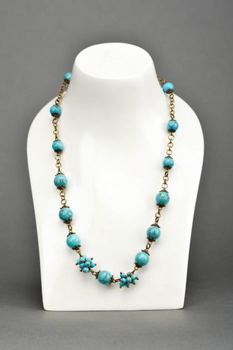 Handmade designer festive necklace elegant beaded necklace festive jewelry - MADEheart.com
