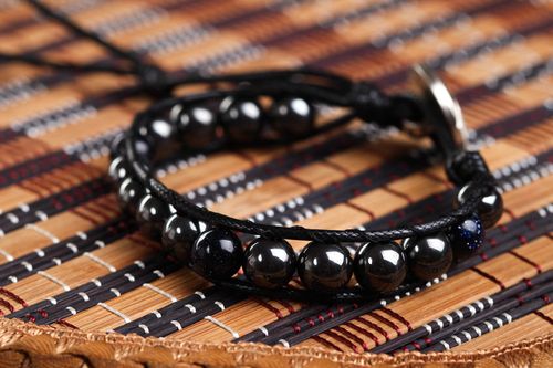 Delicate bracelet with natural stones hematite bracelet fashion women bracelet - MADEheart.com