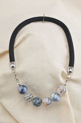 Handmade gemstone necklace designer accessories fashionable jewelry gift idea - MADEheart.com