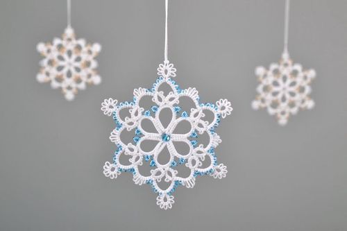 Christmas tree decoration Snowflake - MADEheart.com