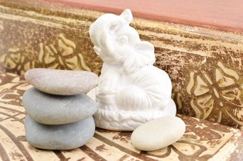 Handmade decorative statuette stylish plaster figurine decorative use only - MADEheart.com
