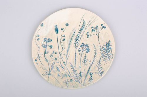 Plato de cerámica artesanal vajilla de barro artículo de cocina estiloso - MADEheart.com