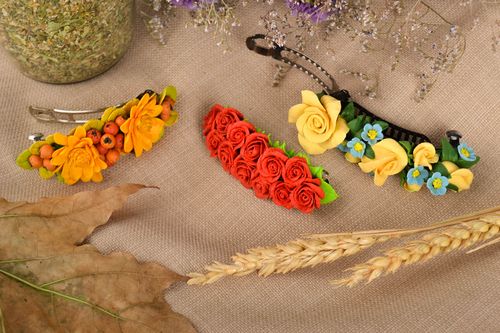 Pasadores para el pelo hechos a mano adornos para el pelo accesorios de moda - MADEheart.com
