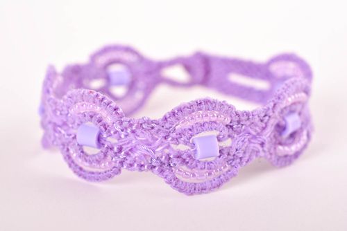 Handmade designer textile bracelet unusual wrist bracelet cute accessory - MADEheart.com