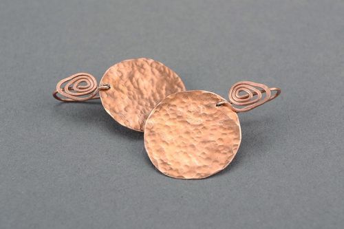Coin-earrings wire wrap - MADEheart.com