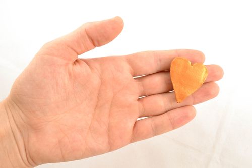 Керамический магнит на холодильник ручной работы Сердце - MADEheart.com