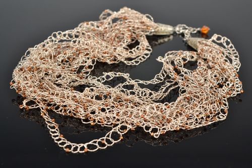 Colar leve de fios feito à mão  - MADEheart.com