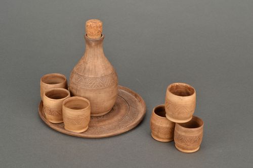 Set de vajilla cerámica para bebidas alcohólicas - MADEheart.com
