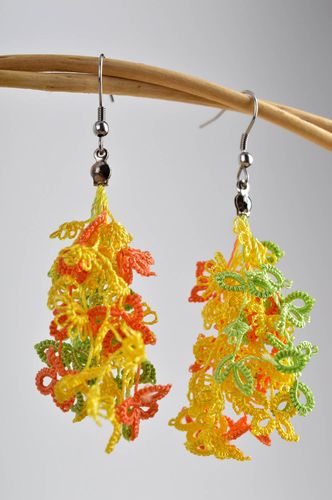 Orecchini in chiacchierino fatti a mano orecchini originali da donna - MADEheart.com