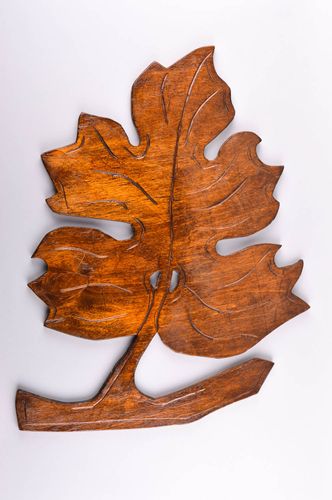 Décoration murale faite main Objet décoratif bois feuille Déco maison design - MADEheart.com