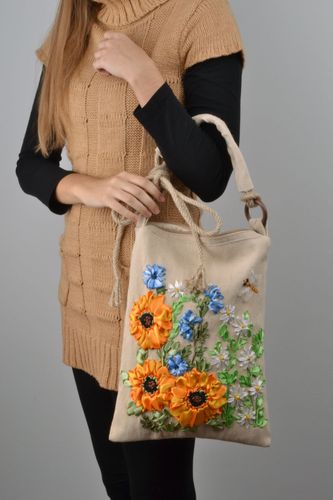 Mala de tecido natural  - MADEheart.com