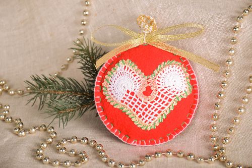 Brinquedo macio para Árvore de Natal feito à mão de algodão para decoração do interior  - MADEheart.com