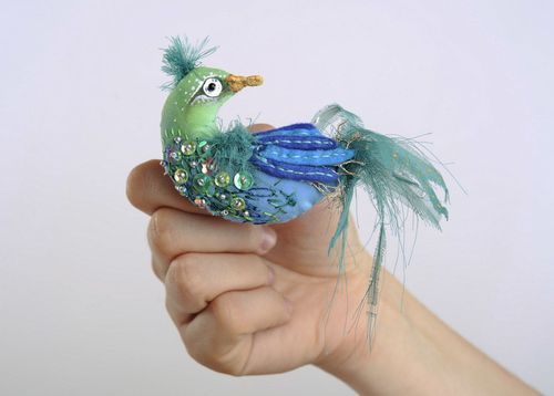 Brooch Blue bird - MADEheart.com