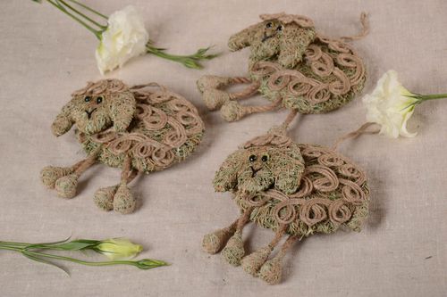 Giocattoli originali fatti a mano pupazzi decorativi elementi decorativi 3 pz - MADEheart.com