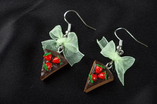 Polymer clay earrings Candies - MADEheart.com