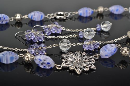 Set de bijoux de perles de verre fait main - MADEheart.com