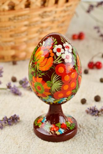 Пасхальное яйцо ручной работы декор для дома пасхальное украшение с росписью - MADEheart.com