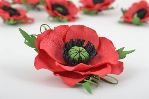 Fermacapelli con fiore fatto a mano fermaglio capelli accessorio originale - MADEheart.com