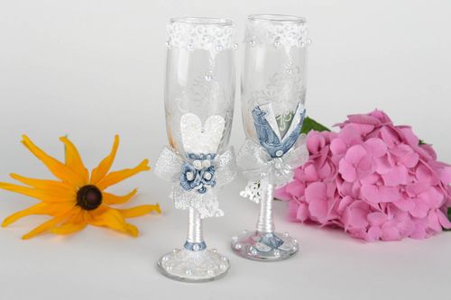 Handmade Trinkgläser Set Hochzeit Gläser Designer Geschirr Römer Gläser zart  - MADEheart.com