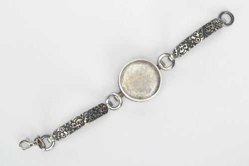 Fornitura para bisutería pulsera de metal bonita original artesanal - MADEheart.com