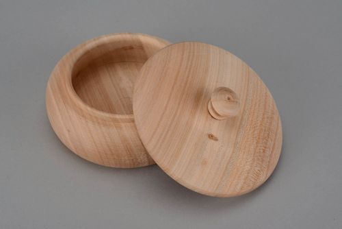 Wooden blank for round box - MADEheart.com