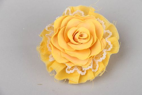Hairpin Yellow Rose - MADEheart.com