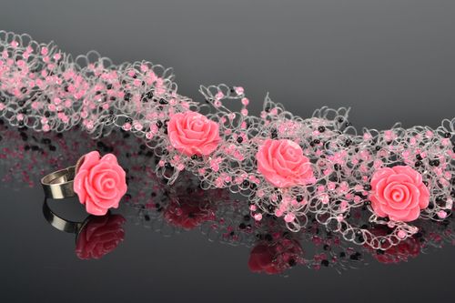 Conjunto de acessórios Rosas - MADEheart.com