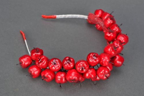 Schöner Haarreif rot - MADEheart.com