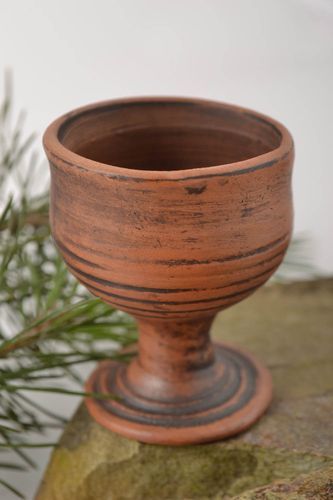 Vaso de chupito cerámico artesanal vajilla moderna regalo original ecológico - MADEheart.com