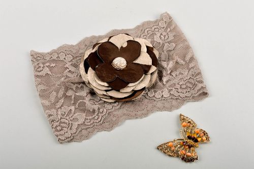 Unusual handmade flower headband fashion kids hair accessories for girls - MADEheart.com