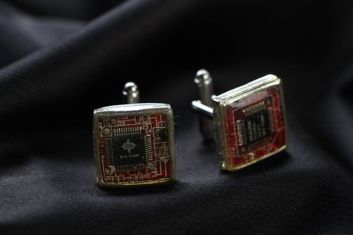 Handmade cuff links in steampunk style - MADEheart.com