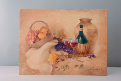 Bodegón al óleo Cita otoñal  - MADEheart.com