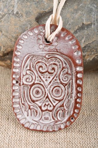 Clay pendant handmade pendant handmade clay pendant clay jewelry gift ideas - MADEheart.com