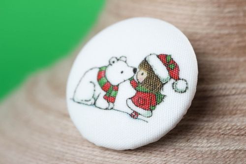 Beautiful handmade buttons unusual plastic button childrens fittings for clothes - MADEheart.com