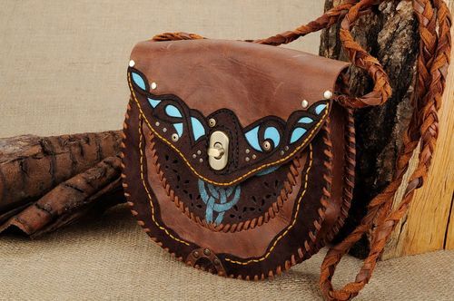 Womens leather bag Freya - MADEheart.com