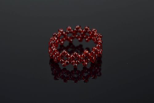 Handmade beaded ring - MADEheart.com
