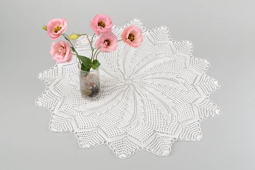 Handmade crochet napkin knitted napkin for table home textiles decor ideas - MADEheart.com
