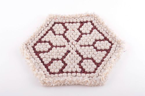 Сервировочная салфетка ручной работы текстиль для дома декор для дома светлая - MADEheart.com