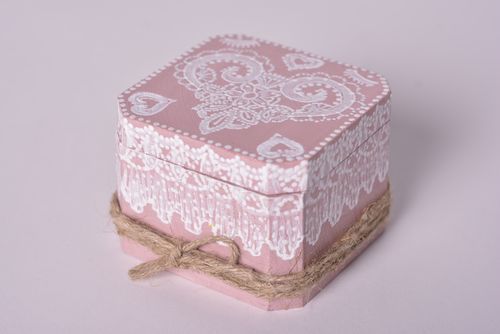 Handmade box for rings wedding box for rings wooden wedding box ring box - MADEheart.com