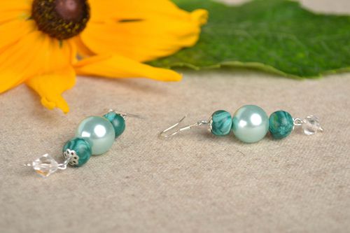 Pendientes hechos a mano de arcilla polimérica bisutería fina regalo original  - MADEheart.com