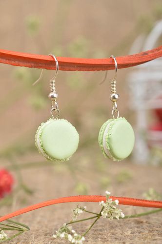 Boucles doreilles rondes Bijou mode fait main pâte polymère Accessoire femme - MADEheart.com