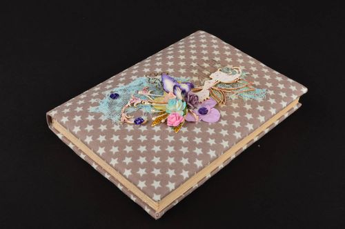 Textile notebook handmade fabric notepad designer diary for girls gift for girl - MADEheart.com