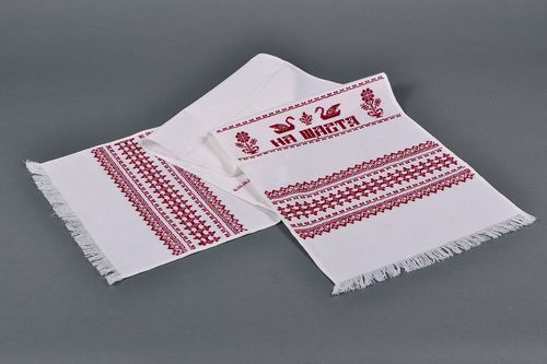 Свадебное этническое полотенце рушник - MADEheart.com
