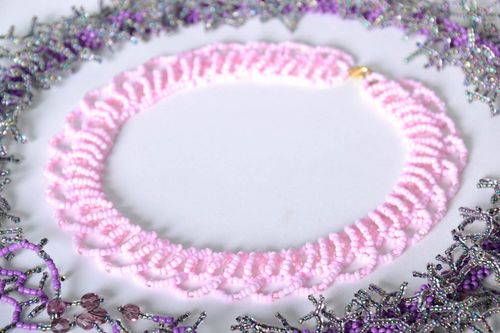 Collier en perles de rocaille Zéphyr fait main - MADEheart.com