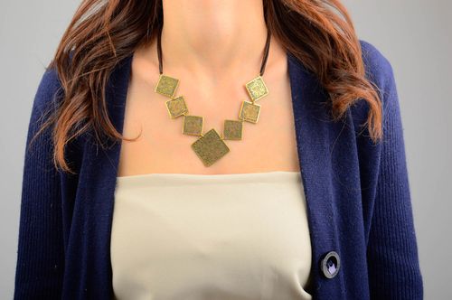 Handcrafted jewelry metal necklace designer necklace fashion accessories - MADEheart.com