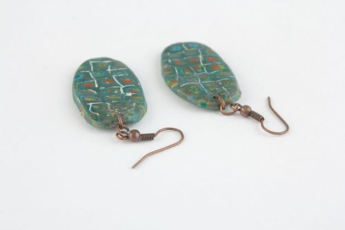 Plastic earrings Mosaic - MADEheart.com