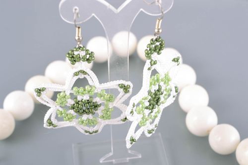 Gehäkelte Ohrringe handmade - MADEheart.com